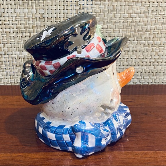 🎄VTG Variations Ceramic Snowman Figurine Votive Holder - Picture 5 of 10